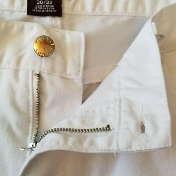Michael Kors White Jean 36x32 Classic Straight Leg - Picture 3 of 10